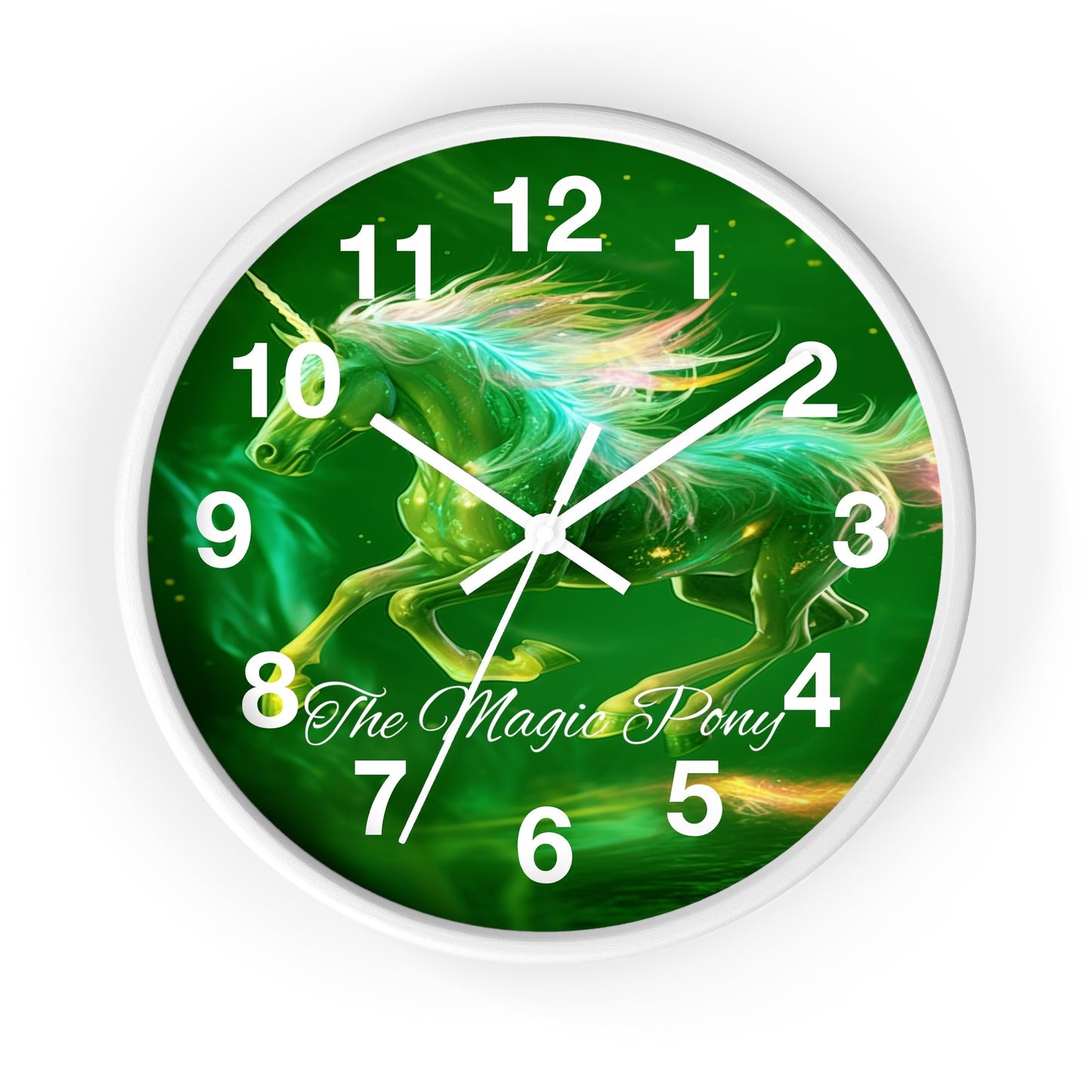 Clock Enchant Your Space: "The Magic Pony" Wall Clock