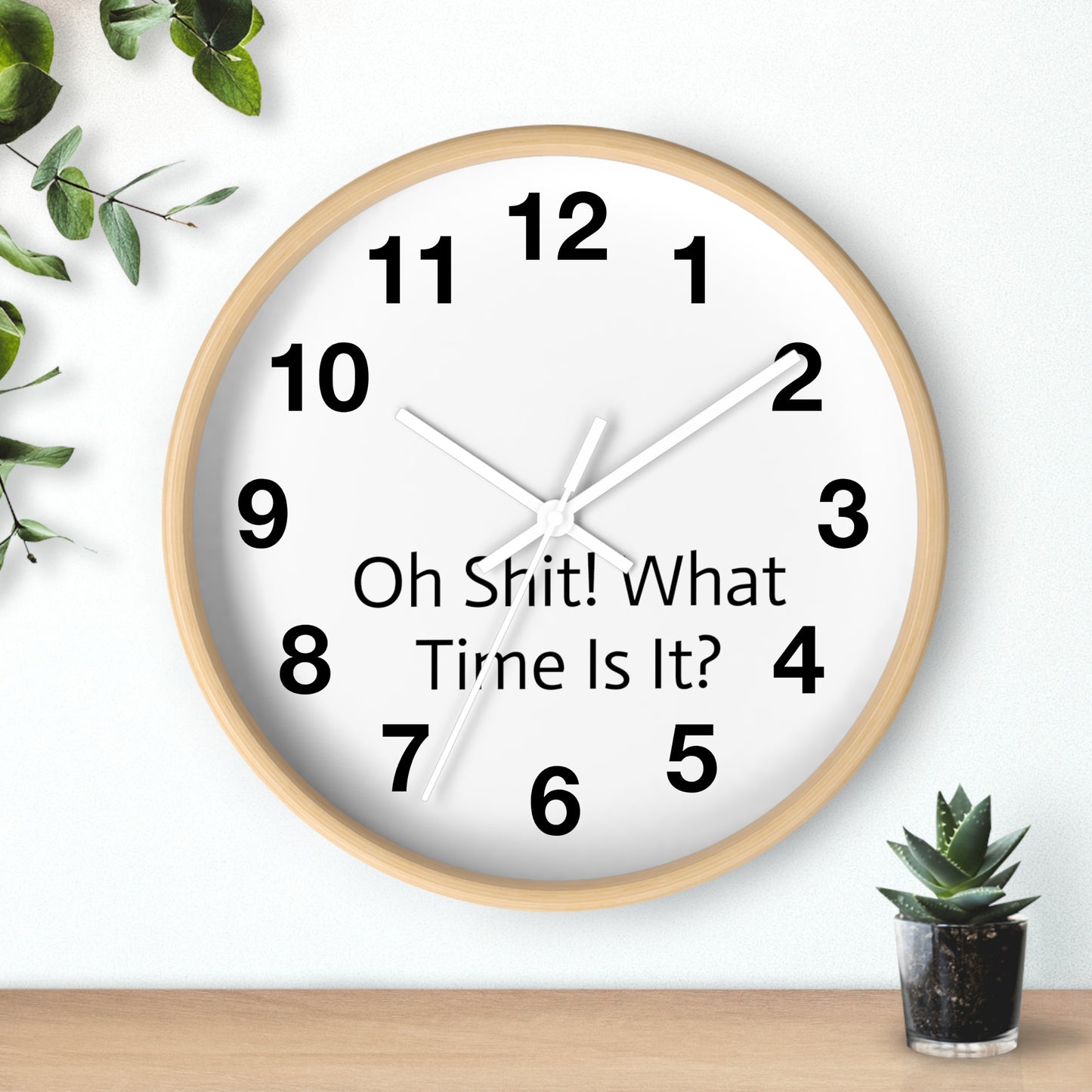 "Oh Shit! What Time Is It?" Wall Clock: Humor Meets Timekeeping