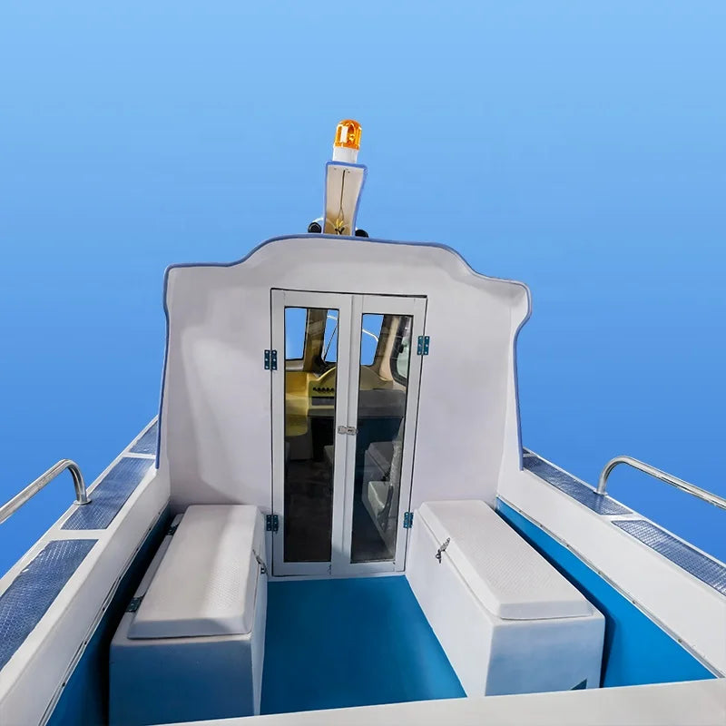 17ft/5.2m Fiberglass Jet Ski Wave Boat - Half-Closed Cabin Speed Boat for Sale