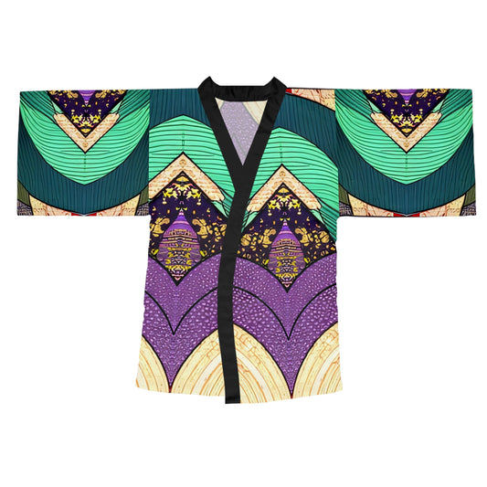 Sophisticated Cosmopolitan Series (K) Long Sleeve Kimono Robe 🌸