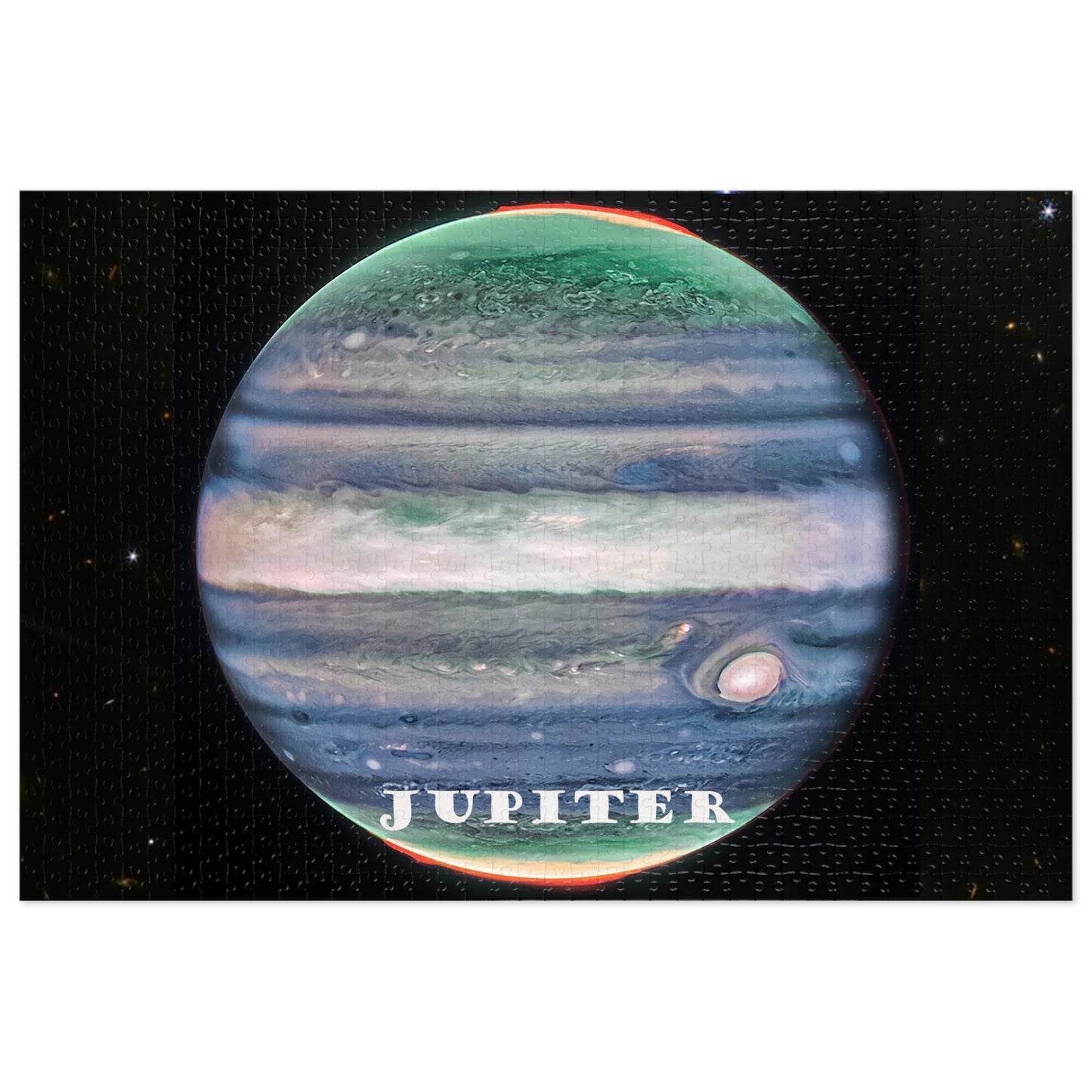 Cosmos Series 25 Mid-Infrared View of Jupiter  Jigsaw Puzzle ( 500, 1000-Piece)
