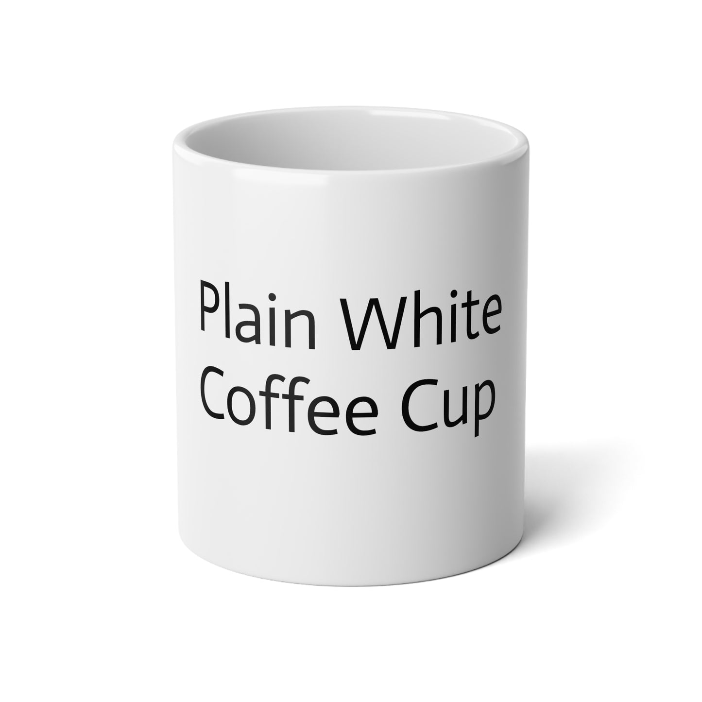 Plain White Coffee Cup Jumbo Mug, 20oz