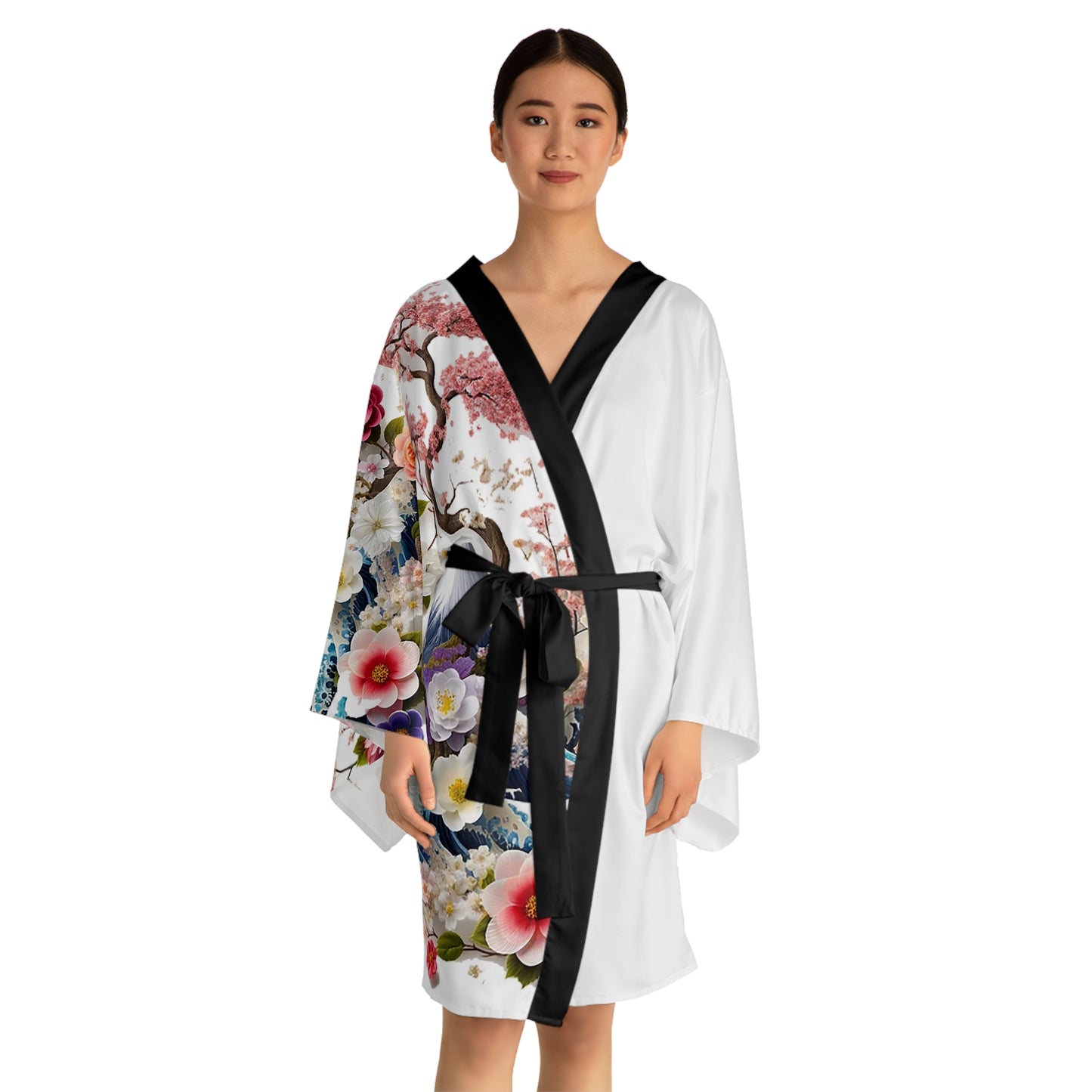 Sophisticated Cosmopolitan Series (G) Long Sleeve Kimono Robe 🌸