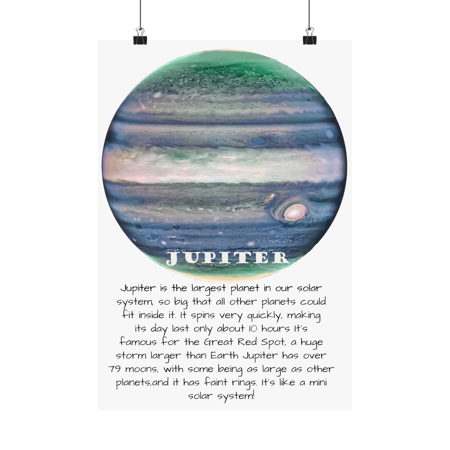 Jupiter's Majesty: Premium Cosmos Series Poster