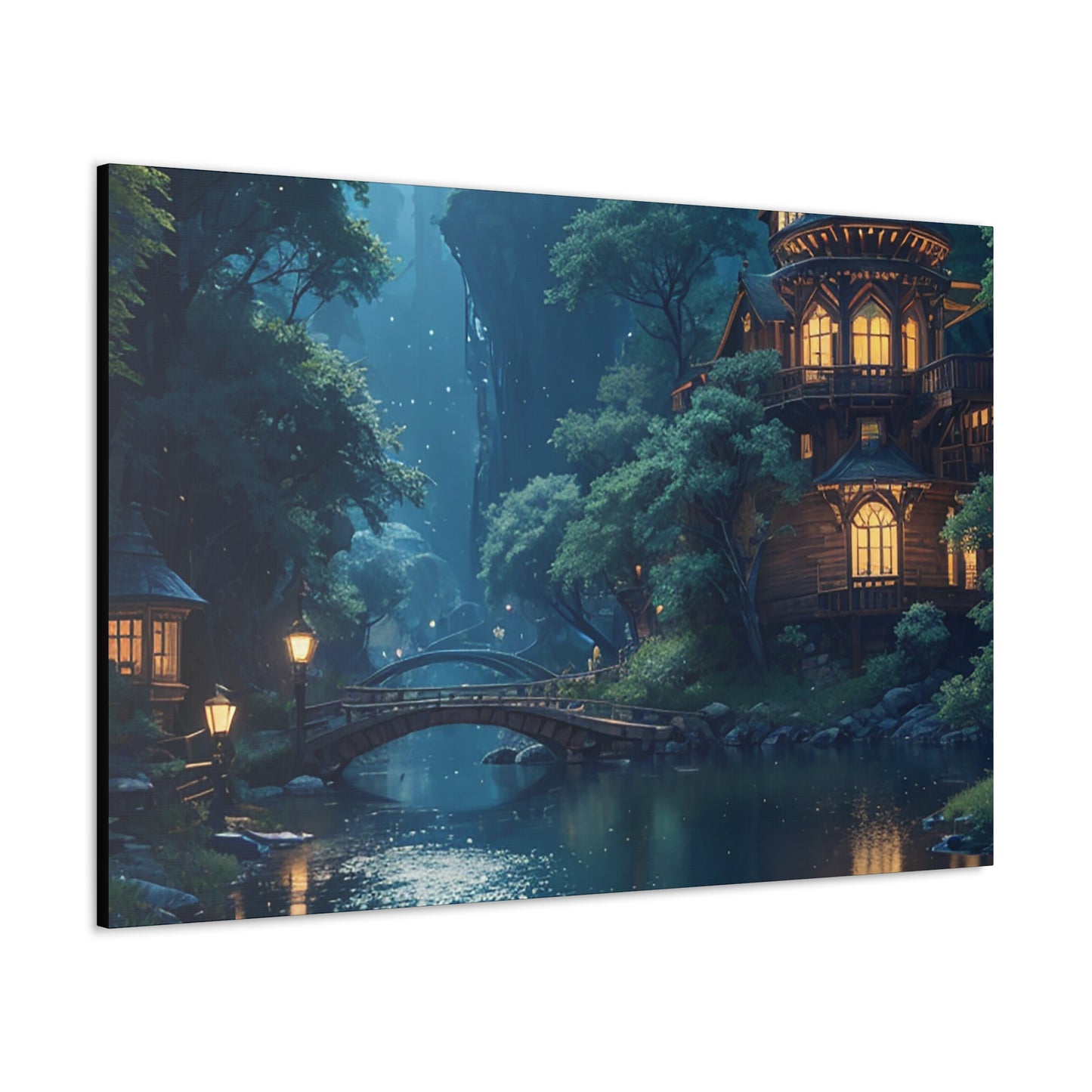 Forest For The Trees Night Canvas Gallery Wraps