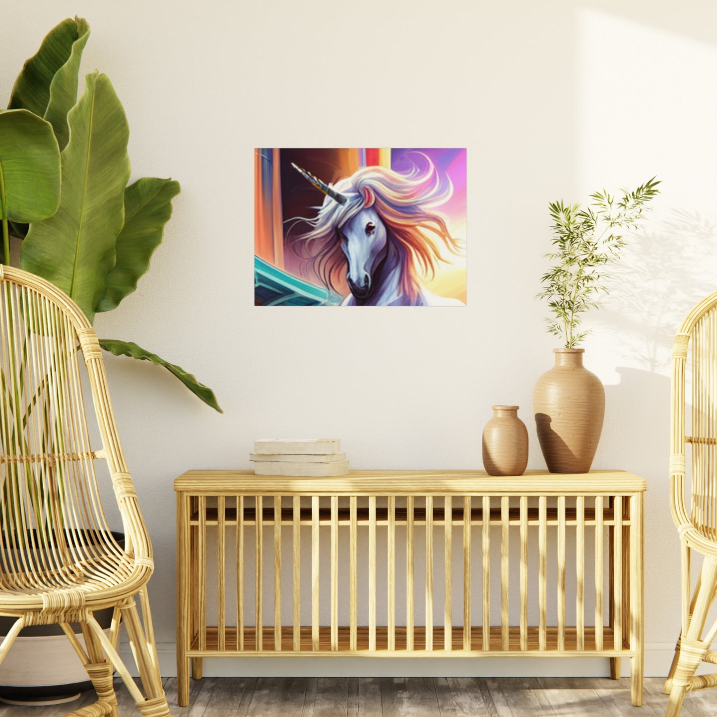 Enchanting Unicorn Art: Customizable Foam Board Prints