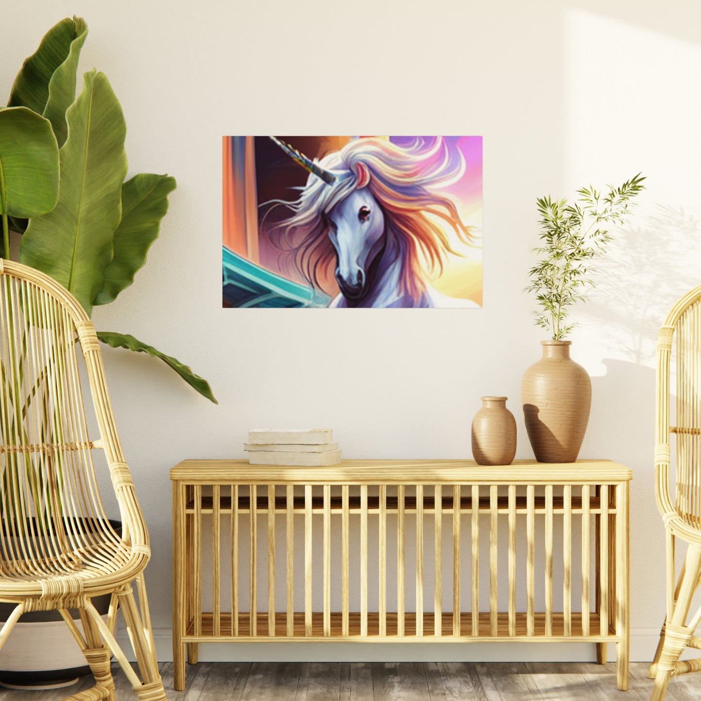 Enchanting Unicorn Art: Customizable Foam Board Prints