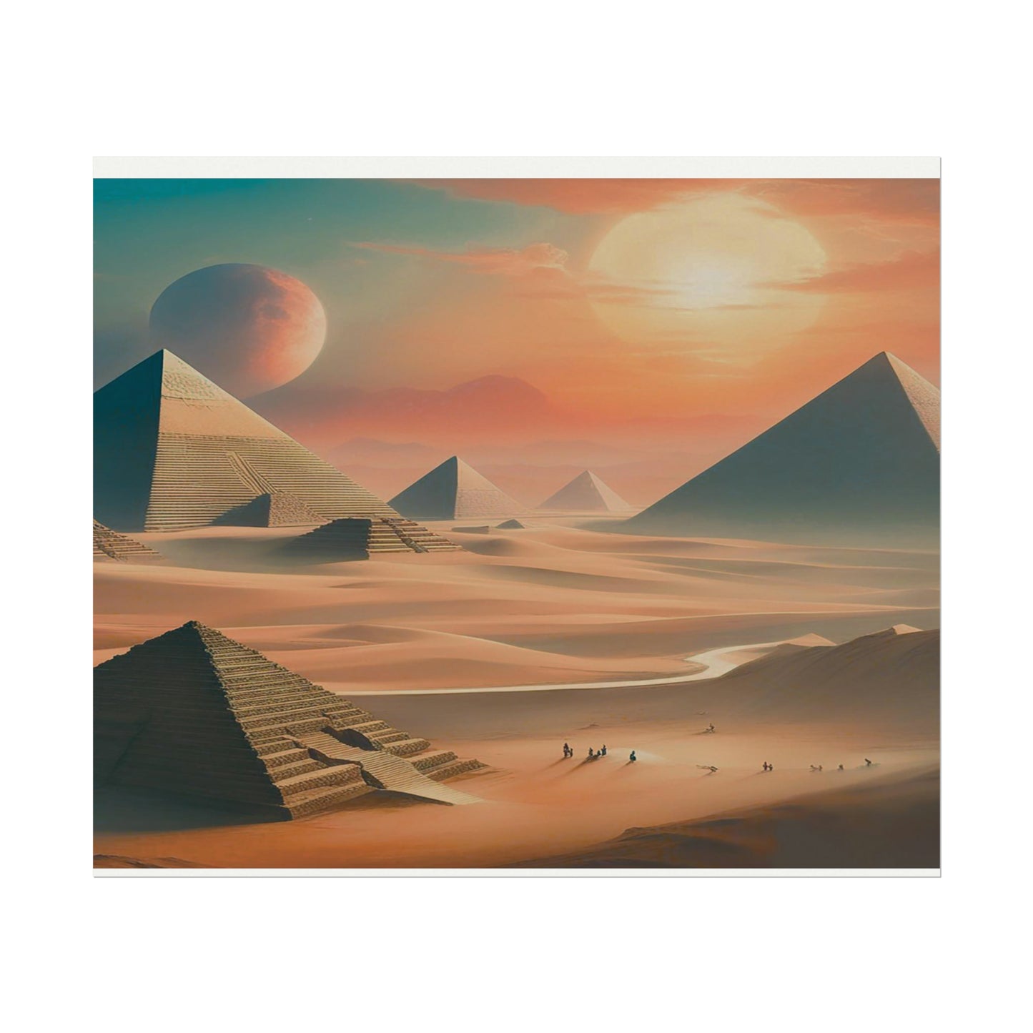 Pyramids of Egypt Watercolor Posters: Timeless Wonders for Your Walls