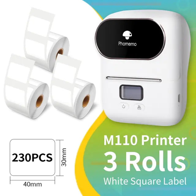 M110 Label Printer - Streamline Your Labeling with Sleek, Ink-Free Technology