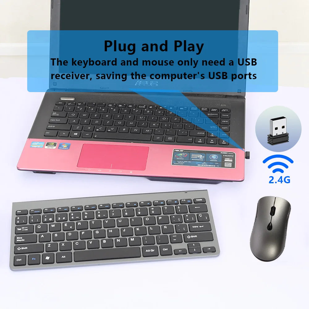 Global Input, Minimal Footprint: Wireless Keyboard & Mouse Combo