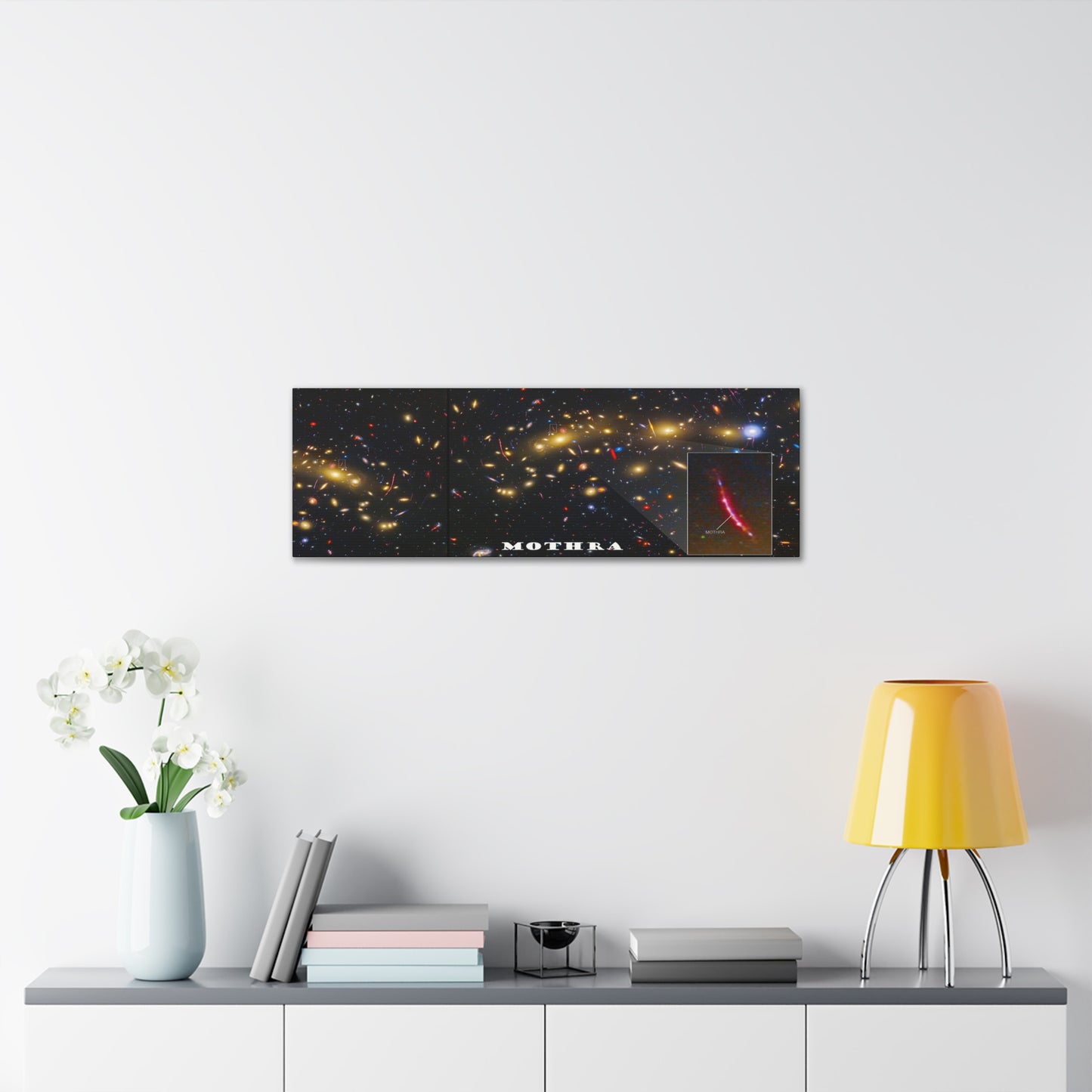 Mothra Takes Flight: Cosmos Series 6 Canvas Print