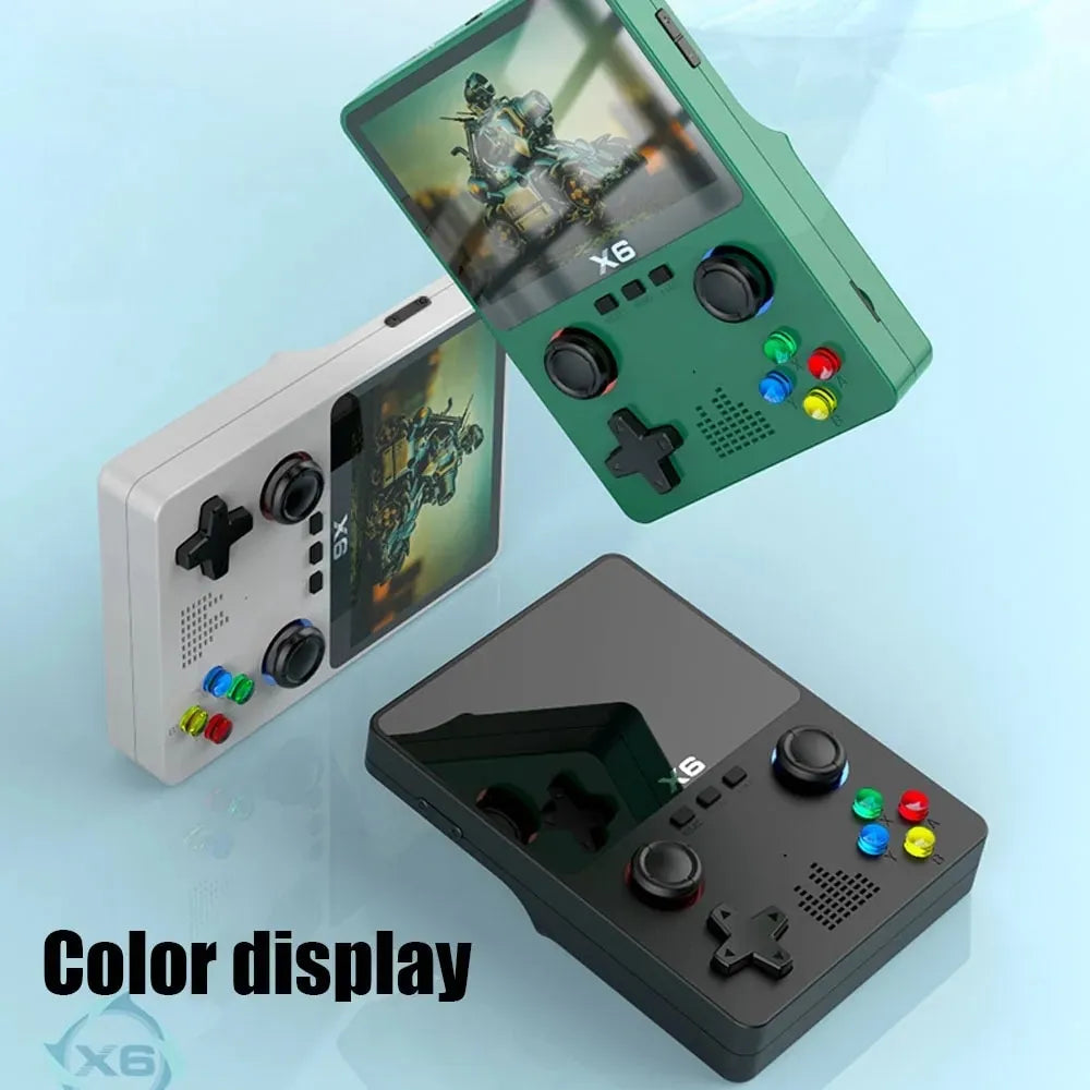 Retro Gaming Fun: X6 Handheld Console with Dual Joysticks