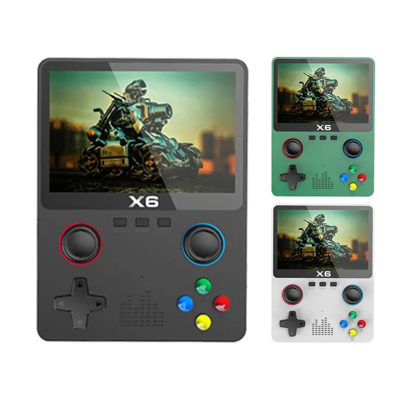 Retro Gaming Fun: X6 Handheld Console with Dual Joysticks
