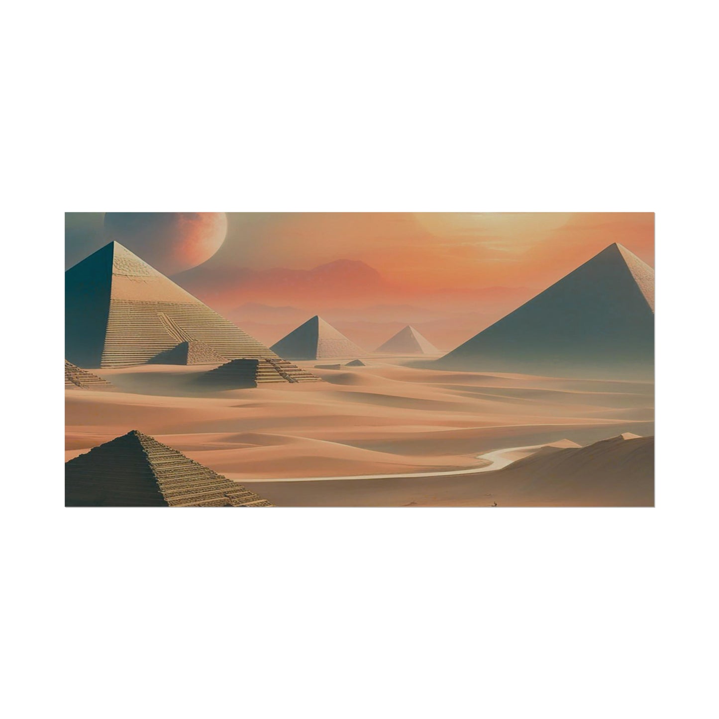 Pyramids of Egypt Watercolor Posters: Timeless Wonders for Your Walls