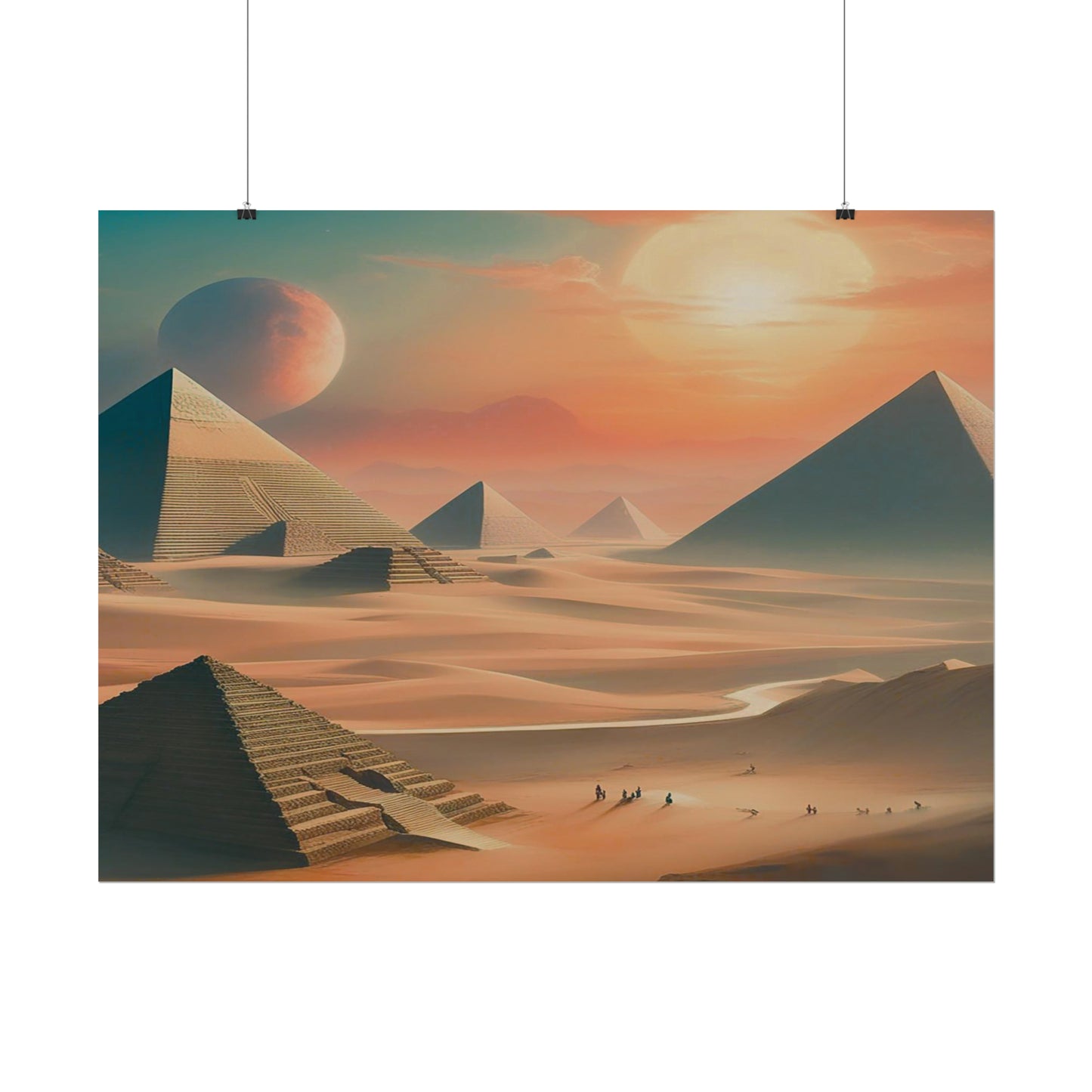 Pyramids of Egypt Watercolor Posters: Timeless Wonders for Your Walls