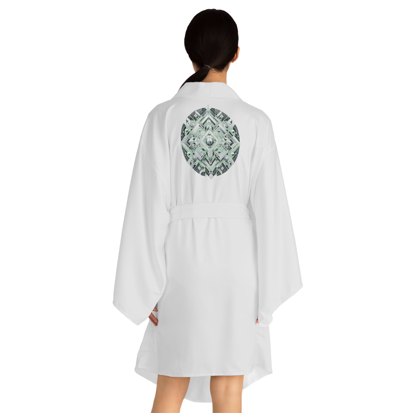 Sophisticated Cosmopolitan Series (S) Long Sleeve Kimono Robe 🌸
