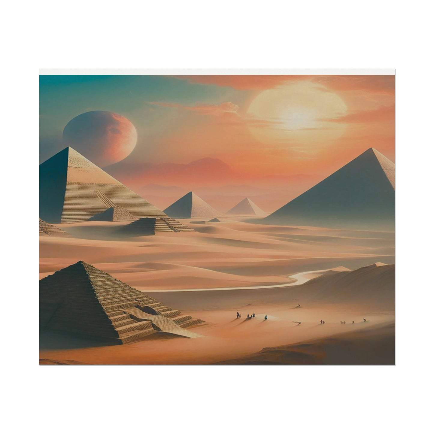 Pyramids of Egypt Watercolor Posters: Timeless Wonders for Your Walls