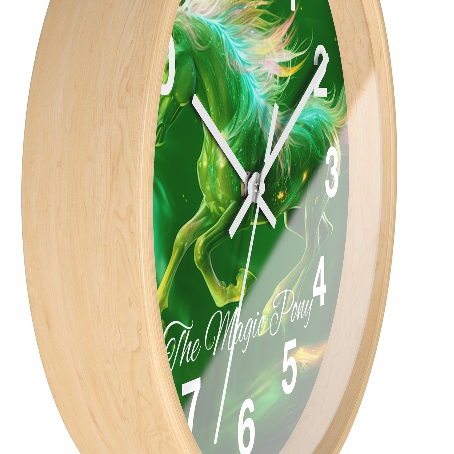 Clock Enchant Your Space: "The Magic Pony" Wall Clock