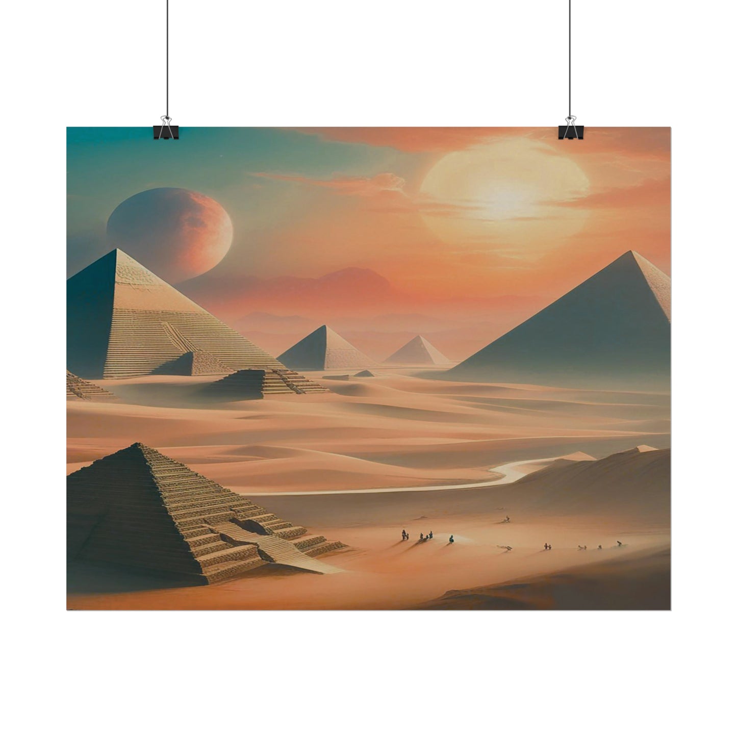 Pyramids of Egypt Watercolor Posters: Timeless Wonders for Your Walls