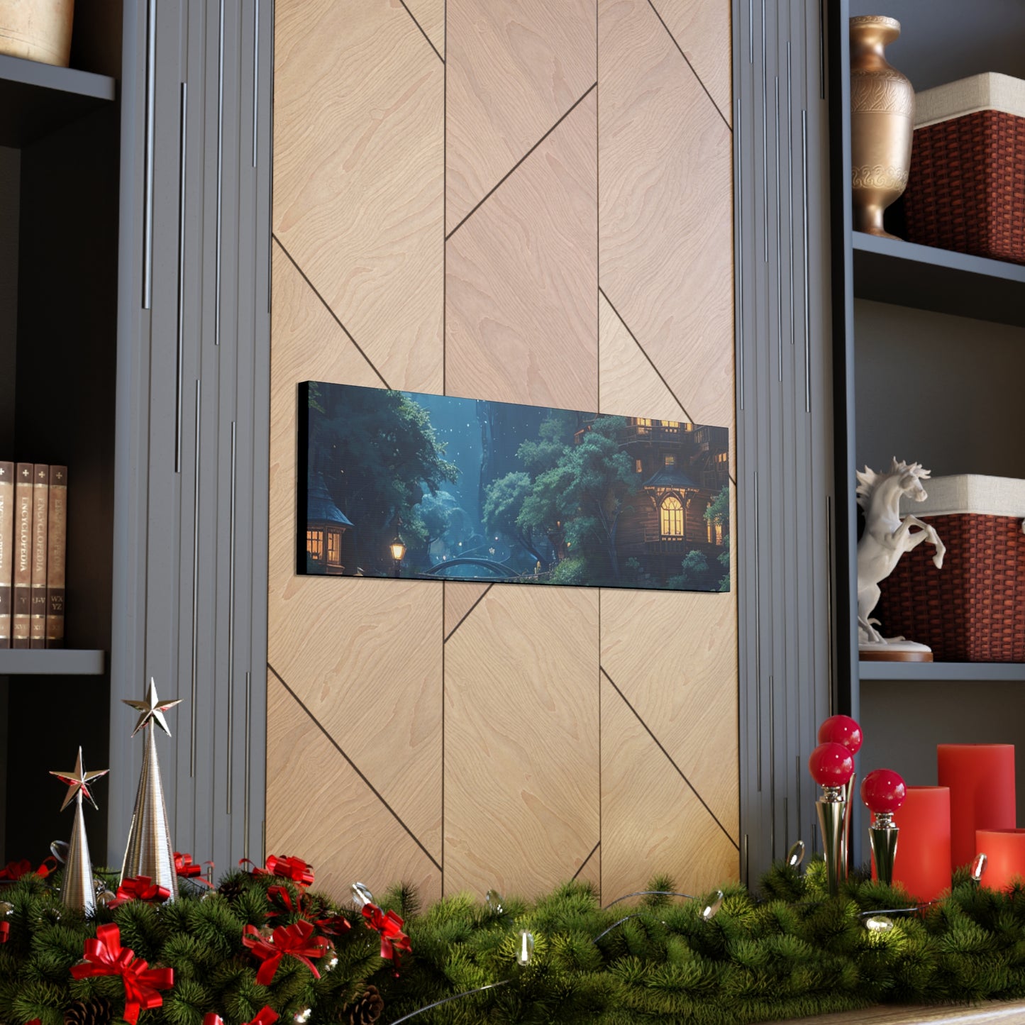 Forest For The Trees Night Canvas Gallery Wraps