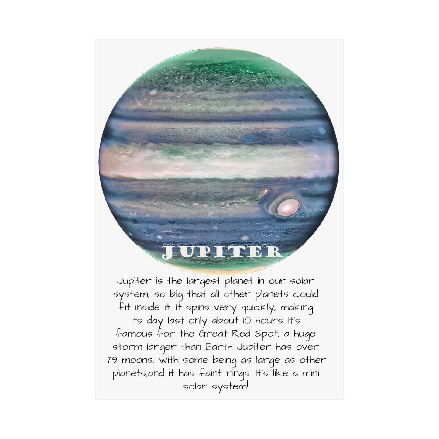 Jupiter's Majesty: Premium Cosmos Series Poster