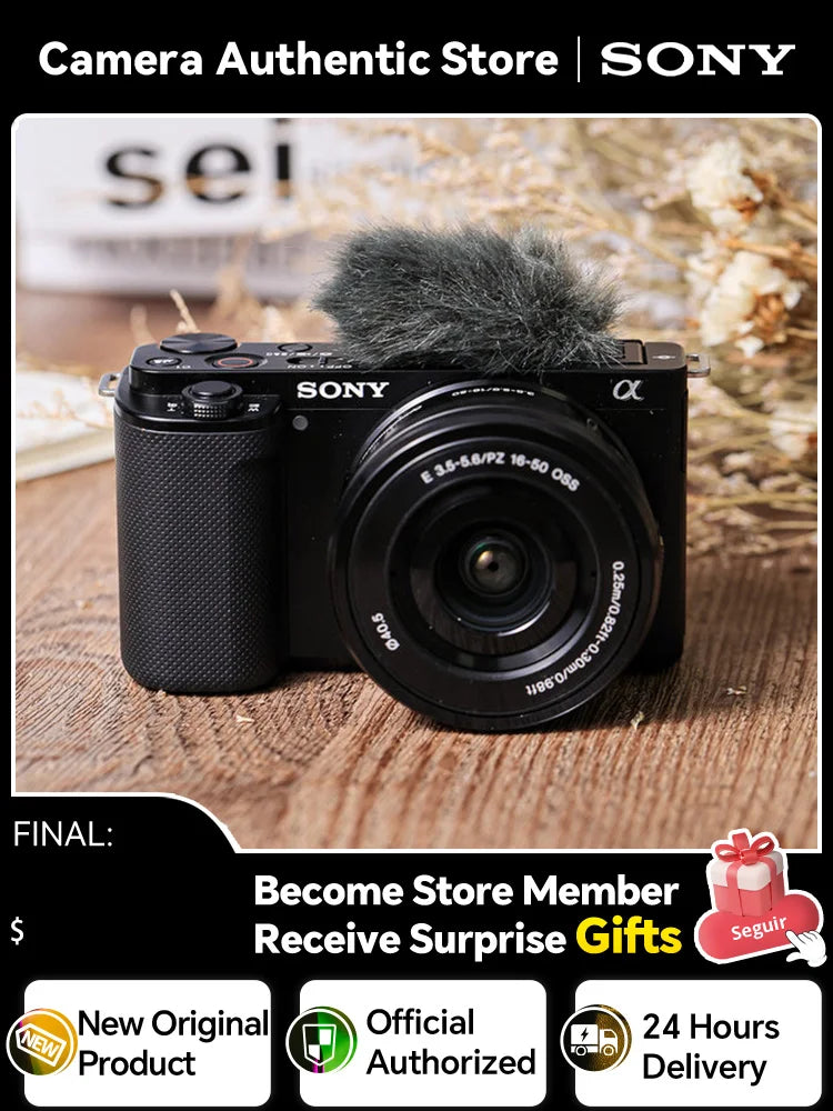 Elevate Your Content: SONY ZV-E10 Camera (Body or with 16-50mm Lens)