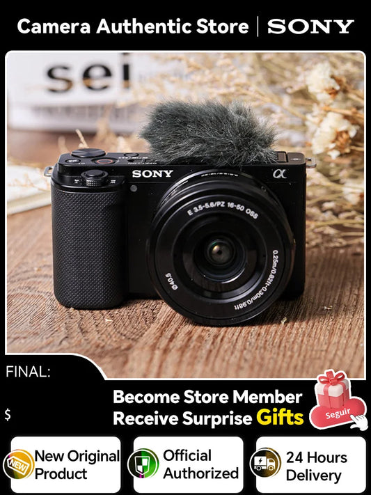 Elevate Your Content:  SONY ZV-E10 Camera (Body or with 16-50mm Lens)
