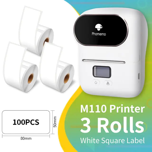 M110 Label Printer - Streamline Your Labeling with Sleek, Ink-Free Technology