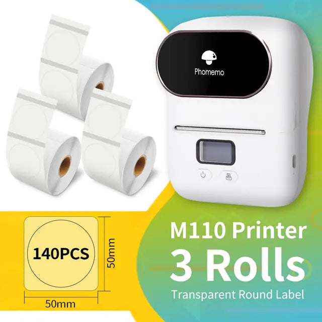 M110 Label Printer - Streamline Your Labeling with Sleek, Ink-Free Technology