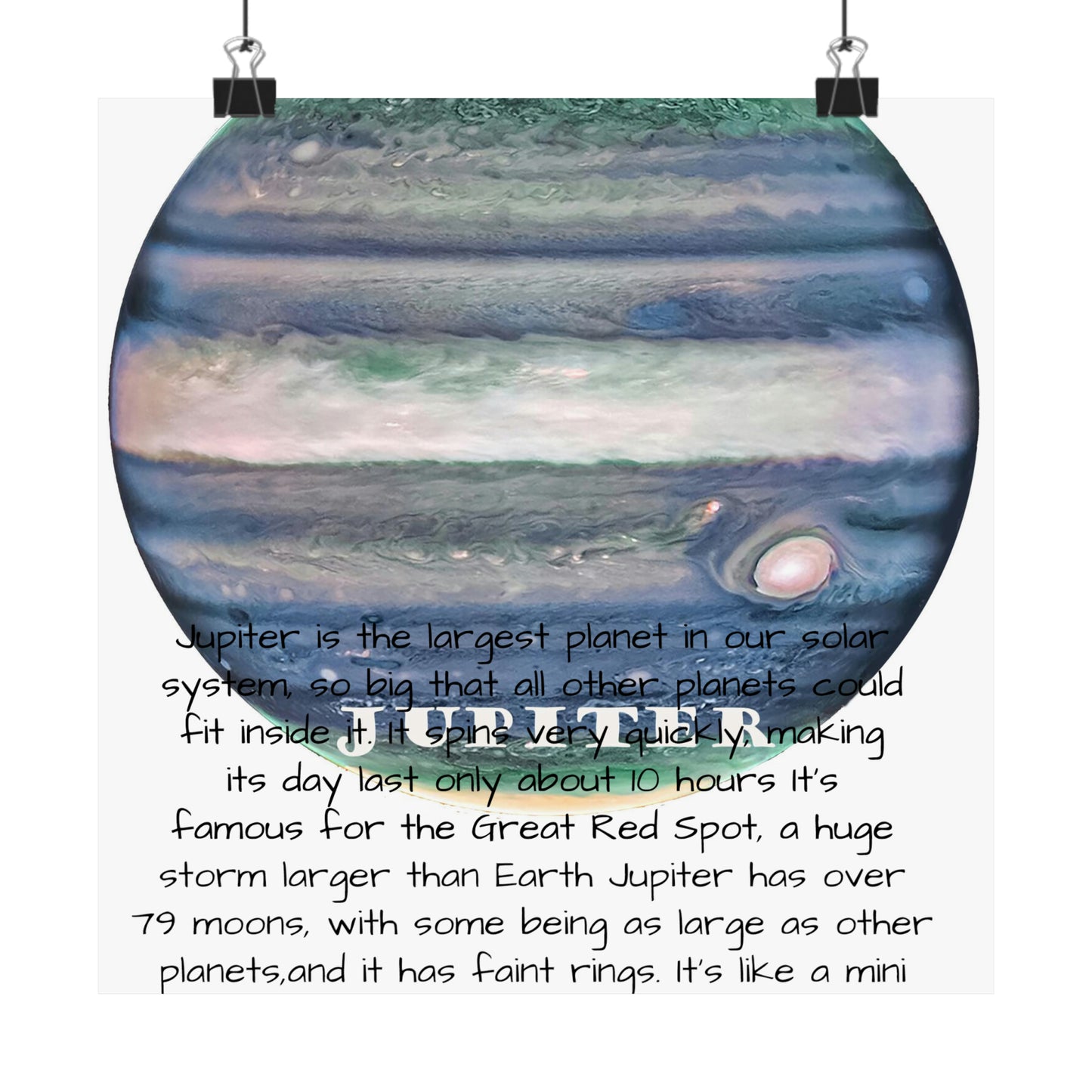Jupiter's Majesty: Premium Cosmos Series Poster