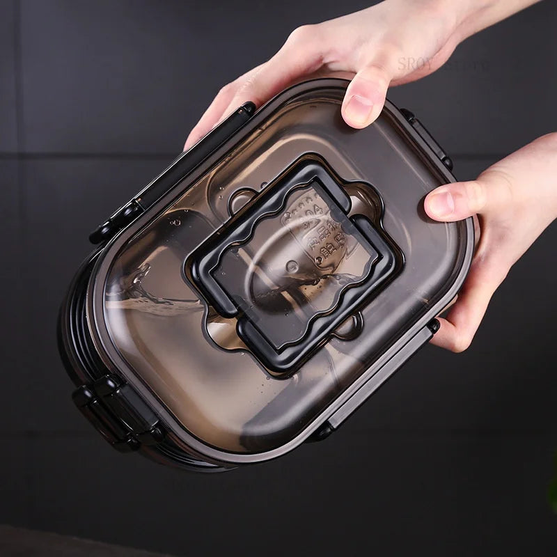 304 Stainless Steel Lunch Box - Portable Grids Bento Box for Kids, Students, and Office Workers, Thermal Food Storage Containers