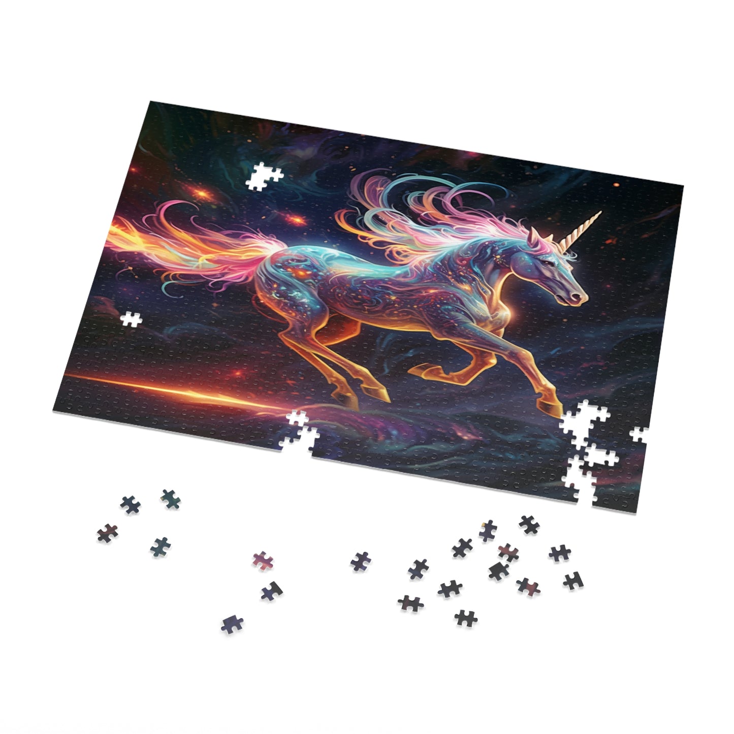 "The Magic Pony" Puzzle: Fantasy, Fun, & Challenge (500,1000-Piece) Rainbow Right