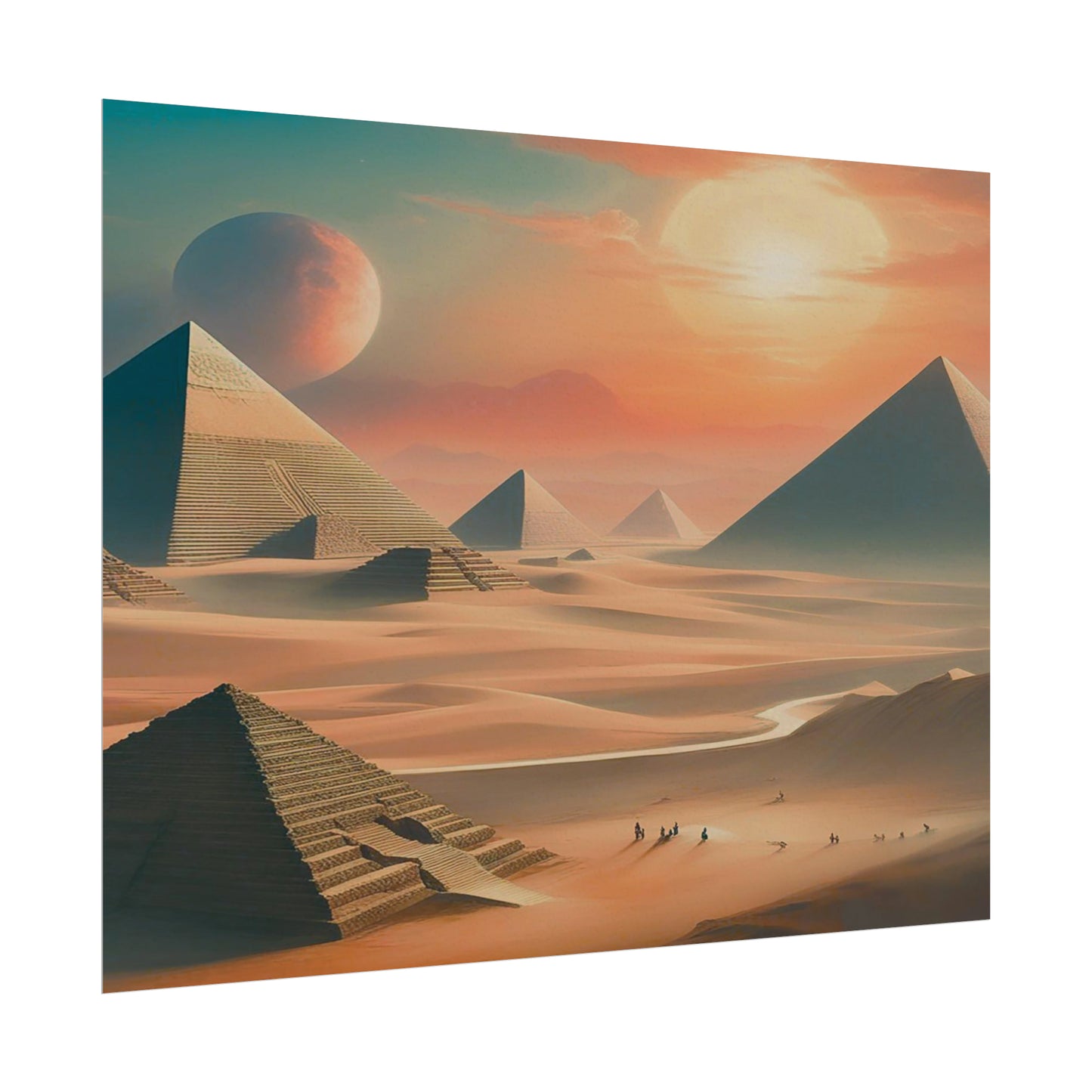 Pyramids of Egypt Watercolor Posters: Timeless Wonders for Your Walls