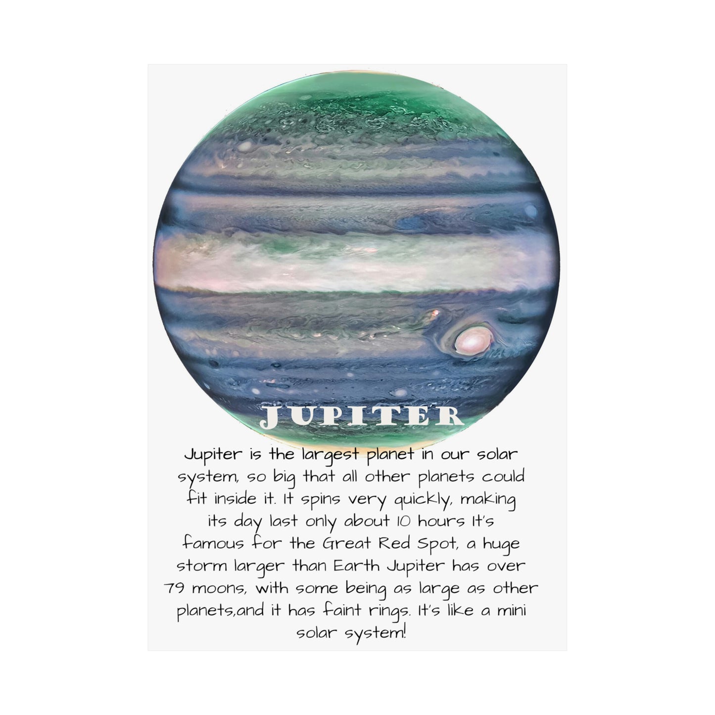 Jupiter's Majesty: Premium Cosmos Series Poster