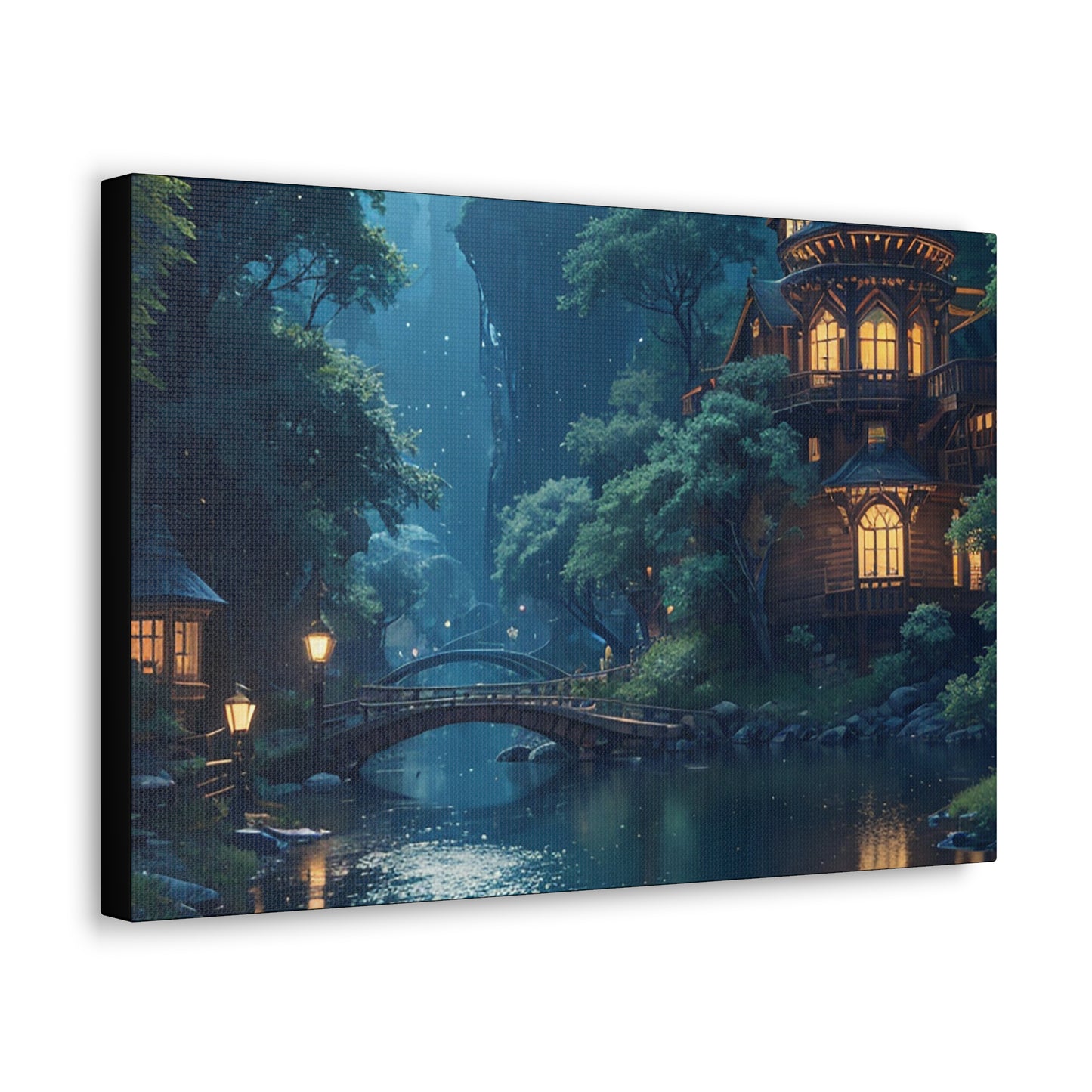 Forest For The Trees Night Canvas Gallery Wraps