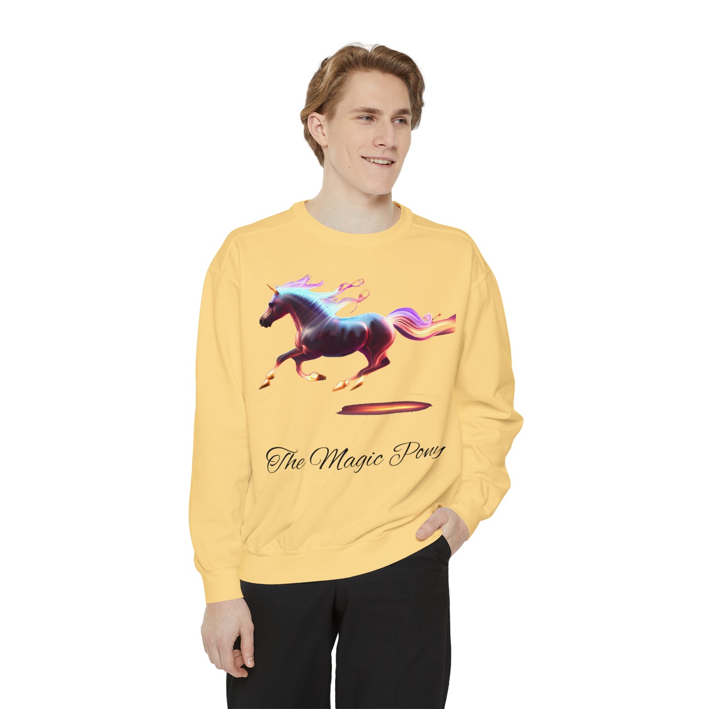 Embrace the Magic: The Magic Pony Garment-Dyed Sweatshirt