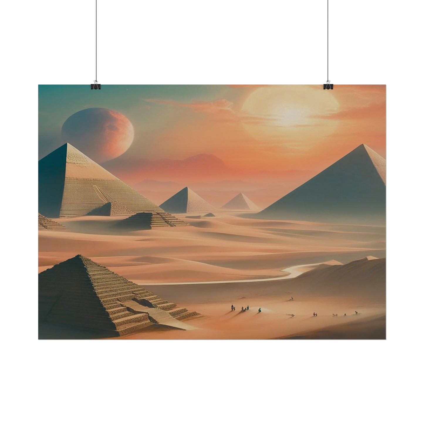 Pyramids of Egypt Watercolor Posters: Timeless Wonders for Your Walls