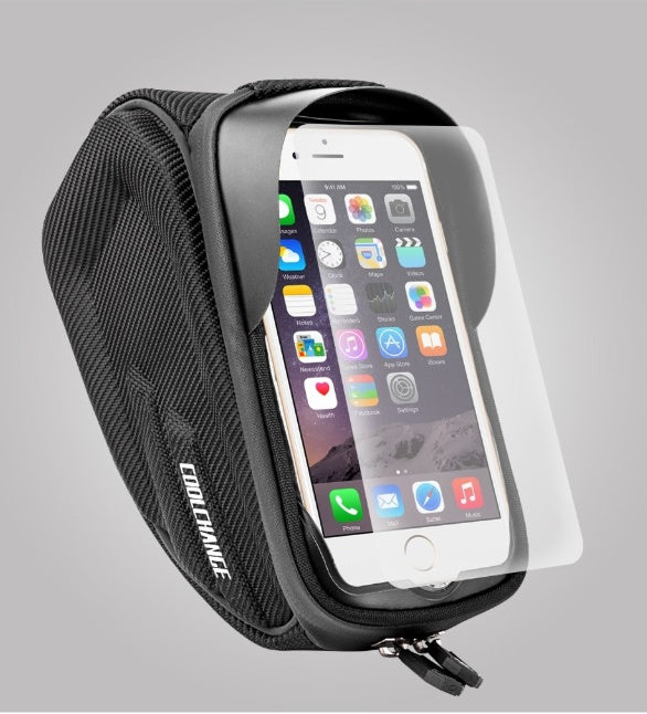 Upgrade Your Ride: CoolChange Bike Bag with Phone Mount & Rainproof Design