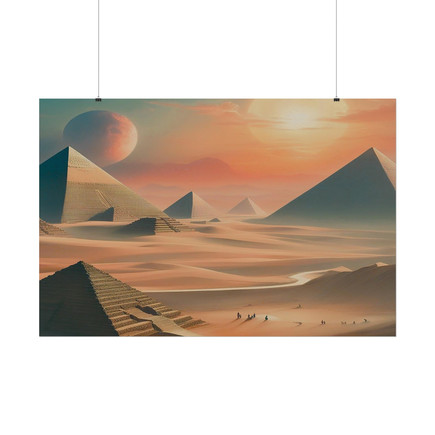 Pyramids of Egypt Watercolor Posters: Timeless Wonders for Your Walls