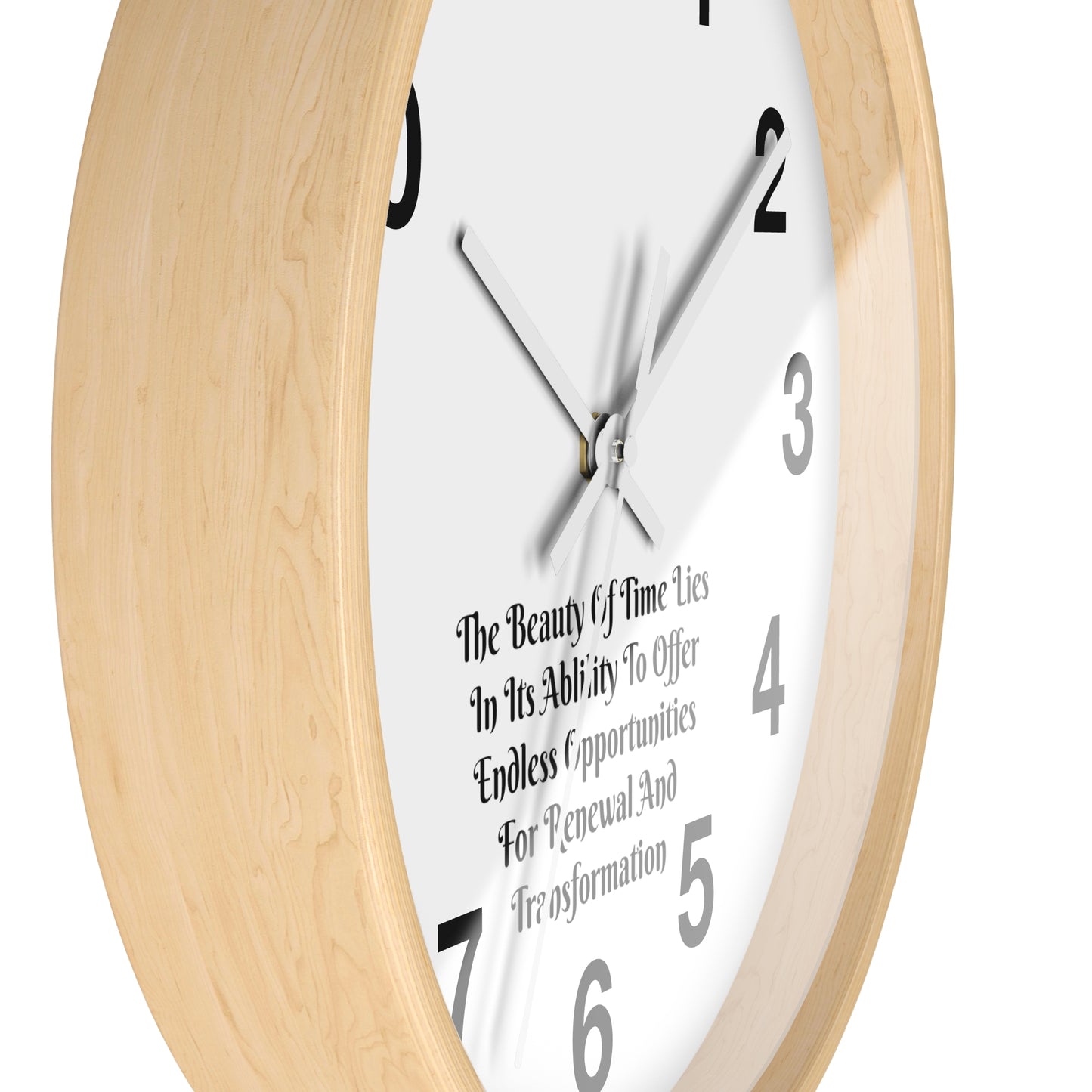 The beauty of time lies in its ability to offer endless opportunities for renewal and transformation! Clock Wall Clock Home Use!!