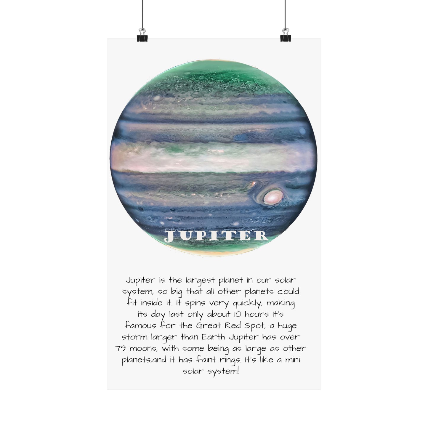 Jupiter's Majesty: Premium Cosmos Series Poster