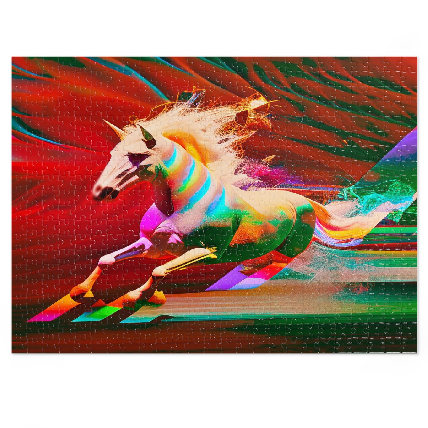 "The Magic Pony" Jigsaw Puzzle (500,1000-Piece) Red Left