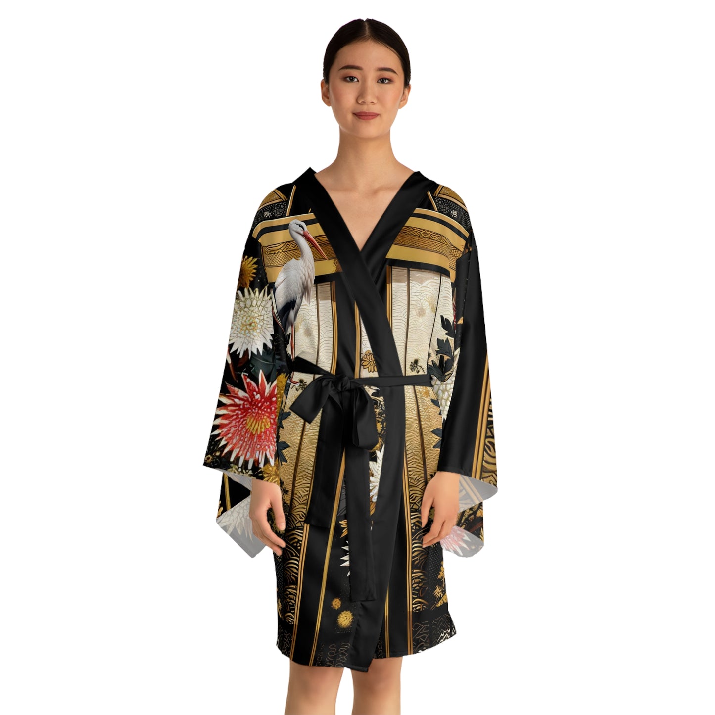 Sophisticated Cosmopolitan Series (Y) Long Sleeve Kimono Robe 🌸