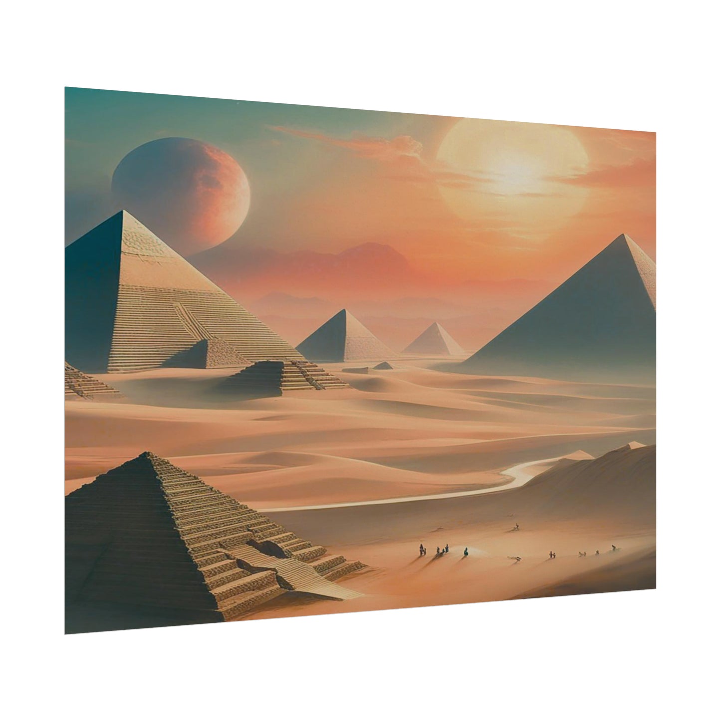 Pyramids of Egypt Watercolor Posters: Timeless Wonders for Your Walls