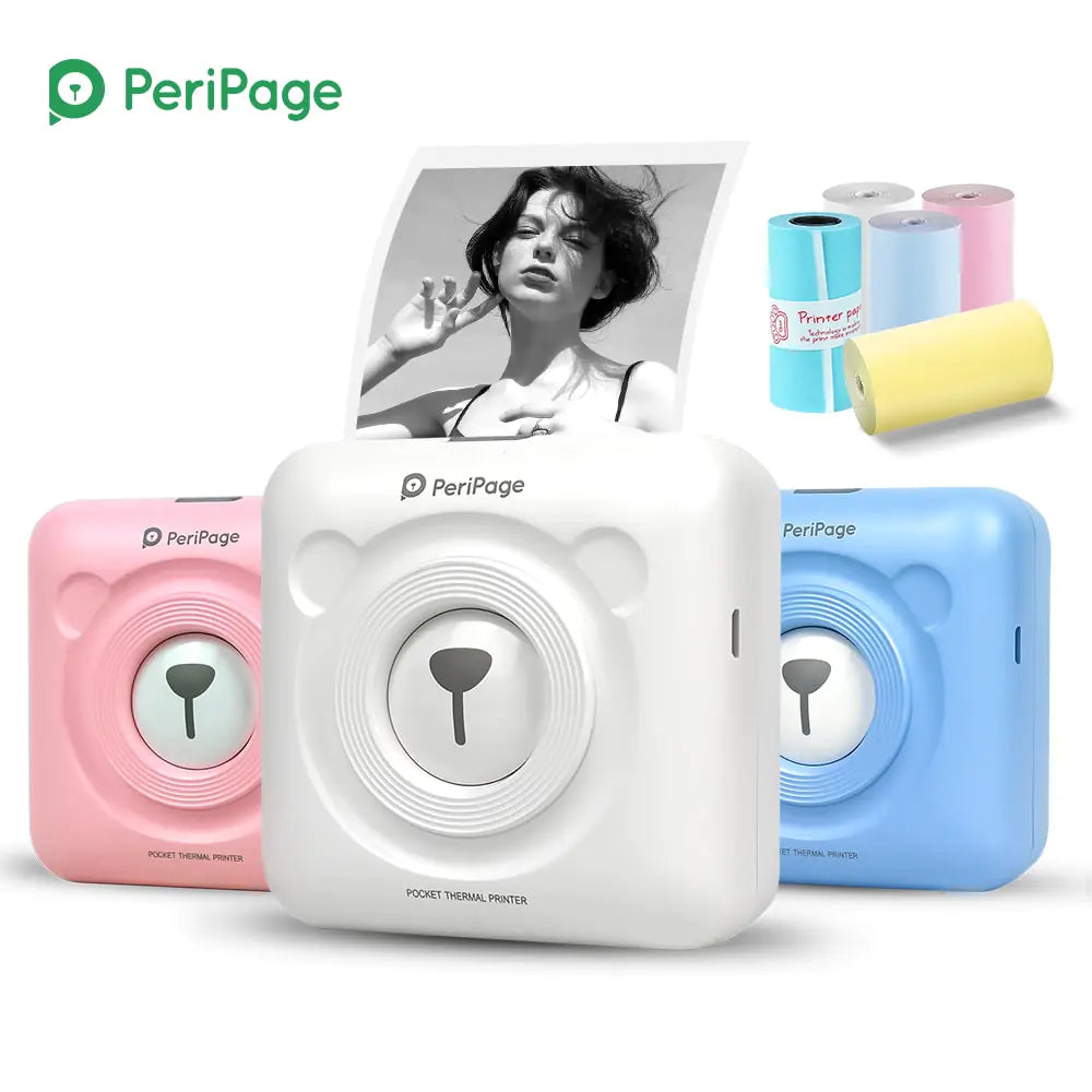 Mini Pocket Label Printer with Bluetooth 4.0 - Connects to Your Phone for Easy Printing