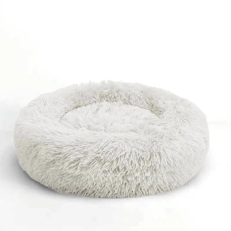 Comfy Calming Dog Bed - Plush Materials, Cozy Design for All Dog Sizes