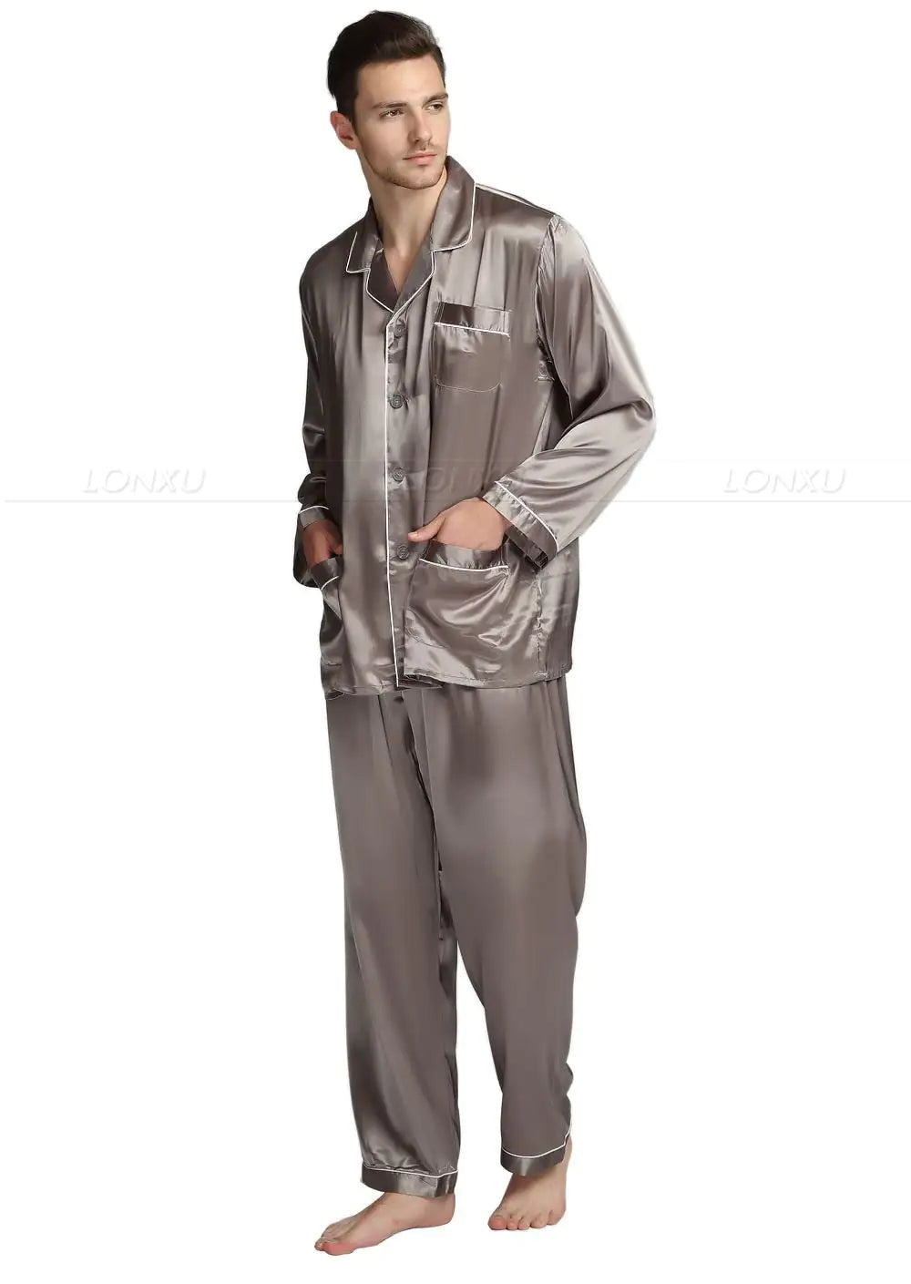 Elevate Your Comfort with Our Men's Sleepwear Pajamas Set!