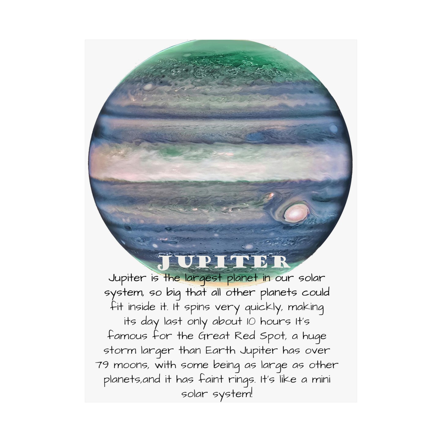 Jupiter's Majesty: Premium Cosmos Series Poster