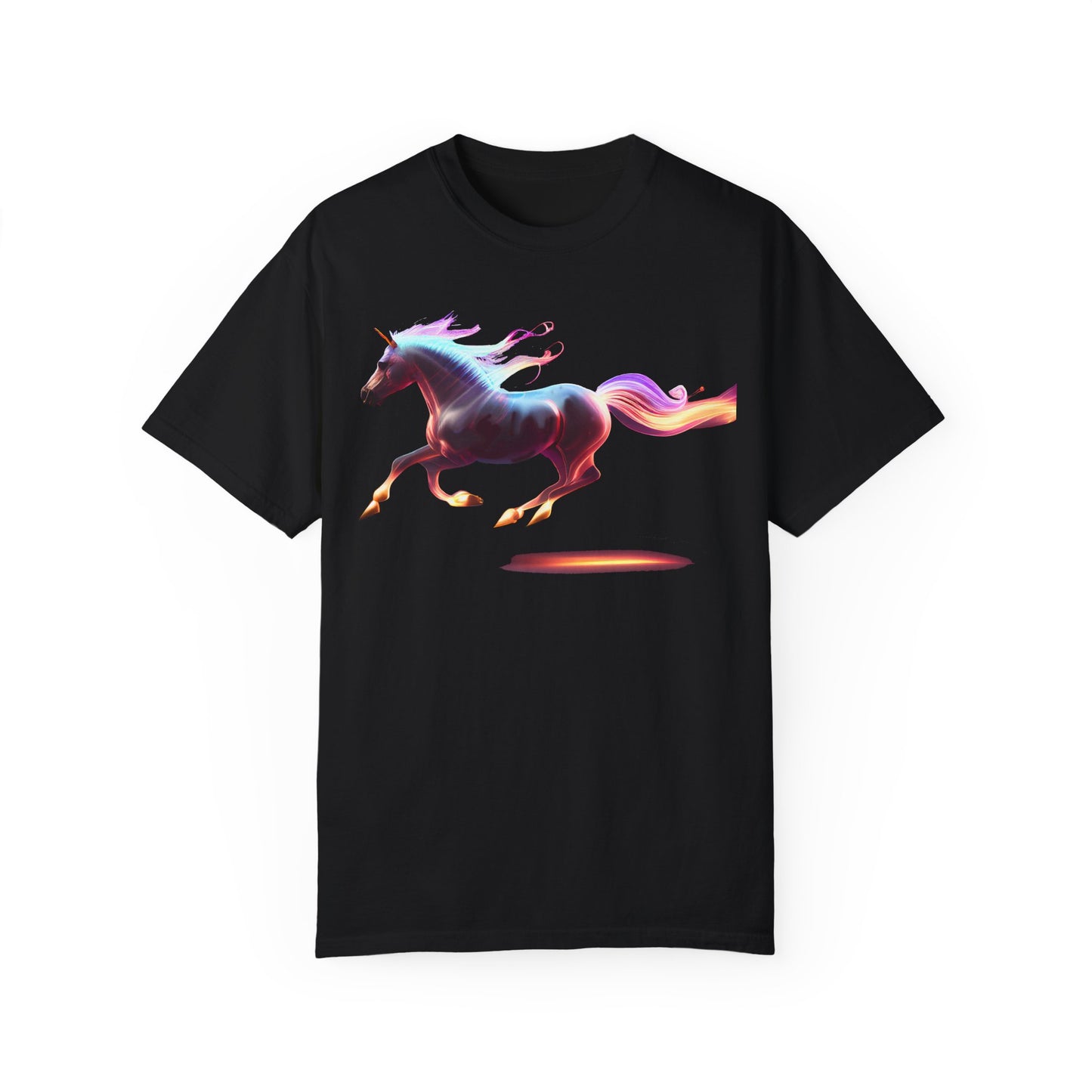 Embrace Unique Style: "The Magic Pony" Garment-Dyed T-Shirt