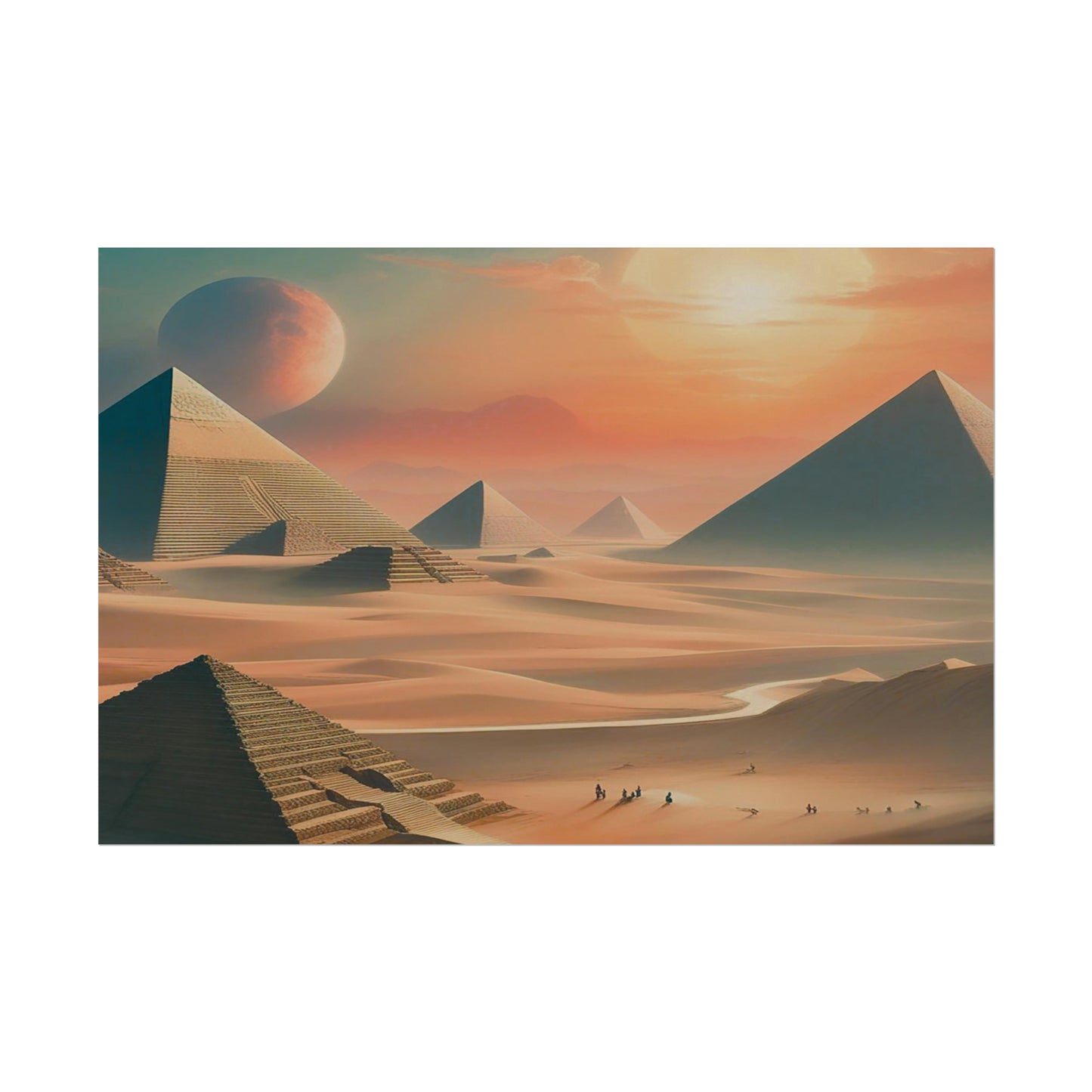 Pyramids of Egypt Watercolor Posters: Timeless Wonders for Your Walls